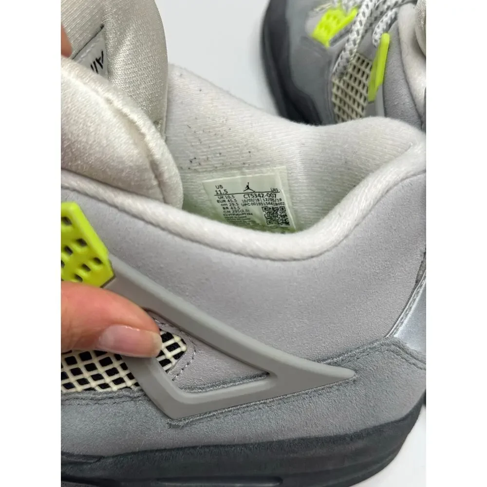 2020 Air Jordan 4 Retro SE 'Neon 95' Mens 11.5 - Picture 6 of 7